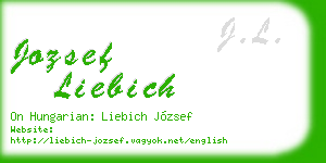 jozsef liebich business card
